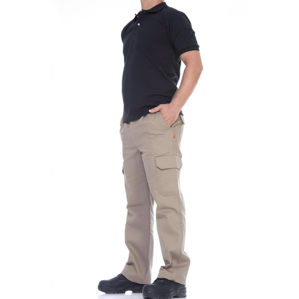 Pantalon Cargo De Trabajo Beige