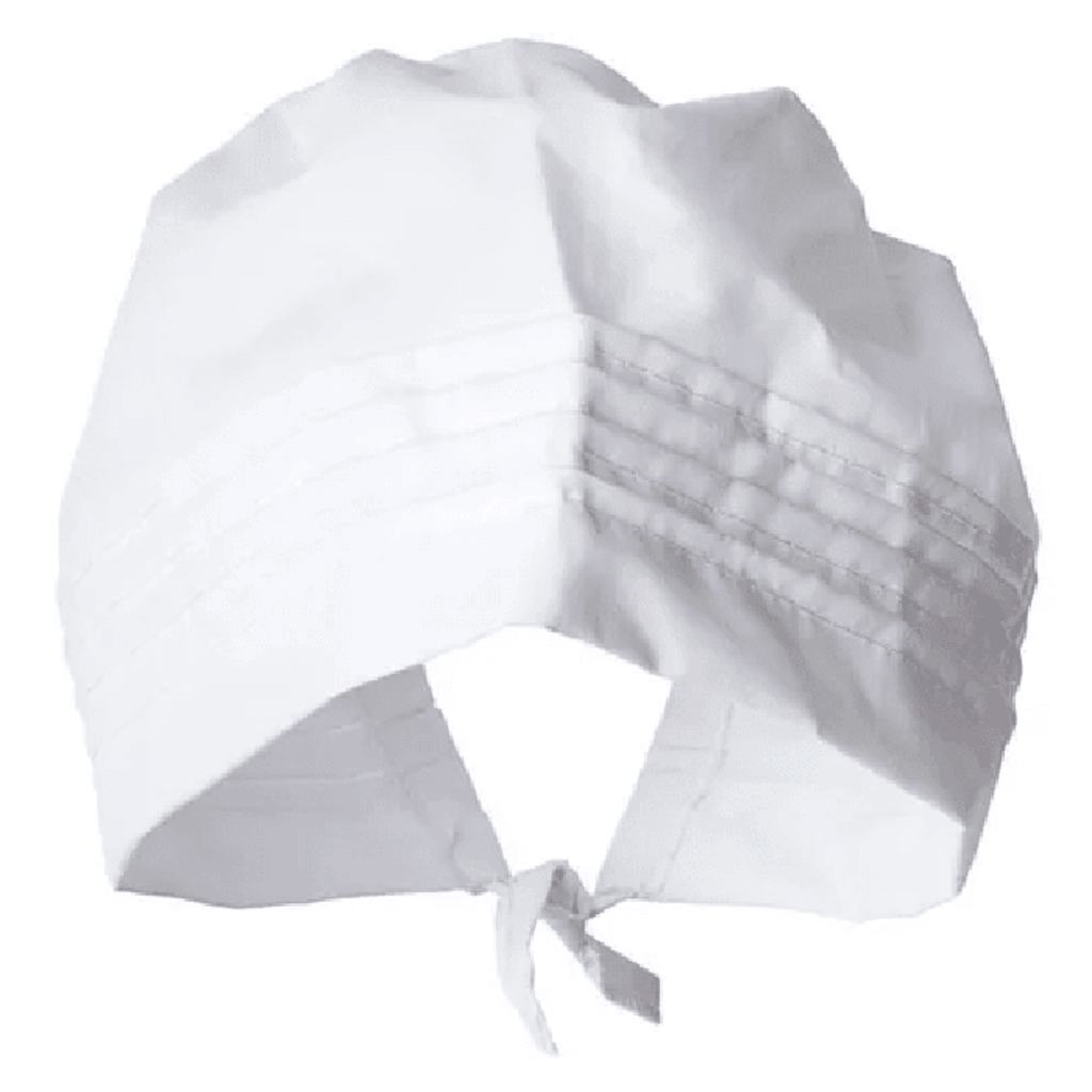 Cofia Blanca Con Tiras